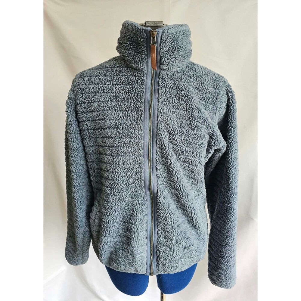 Columbia Sportswear Fleece Jacket Gray Blue Full Zip Gorpcore Utility Outdoor S
